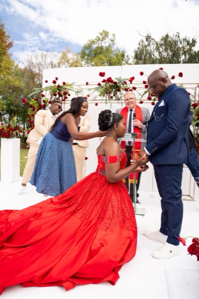 Wedding ceremony by Dr. Gerrit Rademeyer in Hendrina