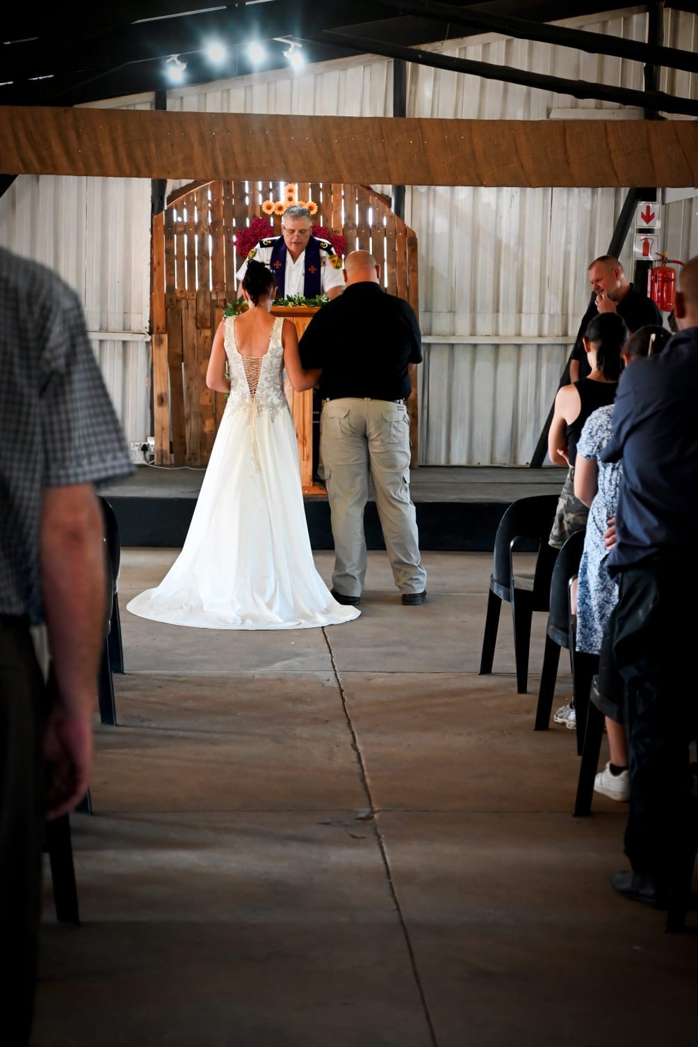 Wedding ceremony by Dr. Gerrit Rademeyer in Hendrina