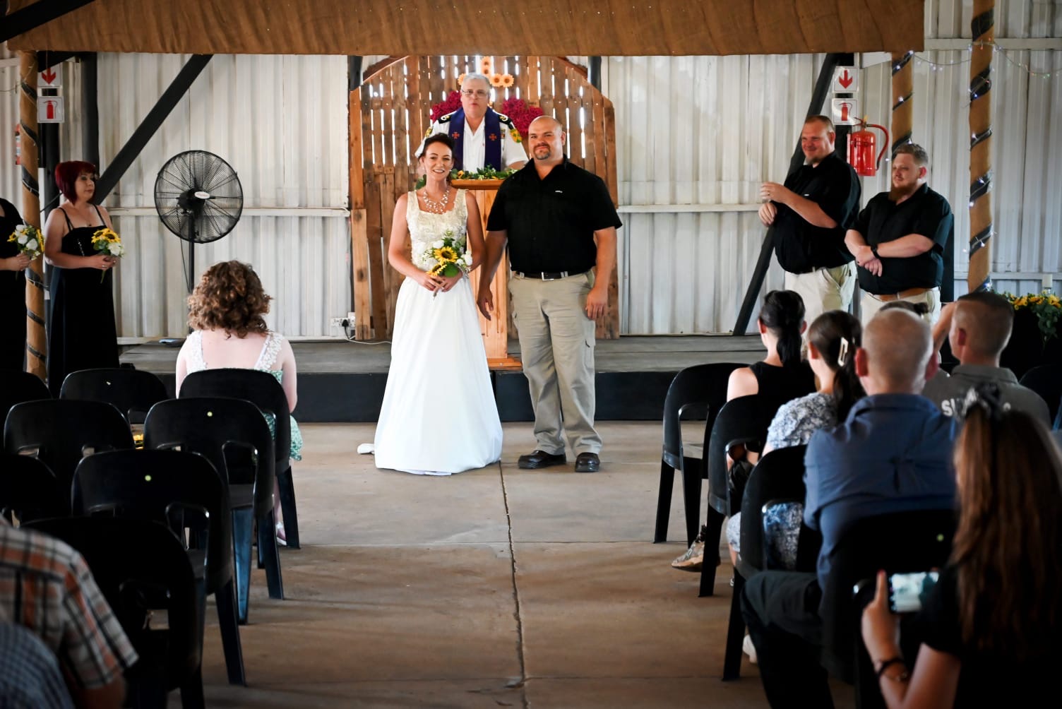 Wedding ceremony by Dr. Gerrit Rademeyer in Hendrina