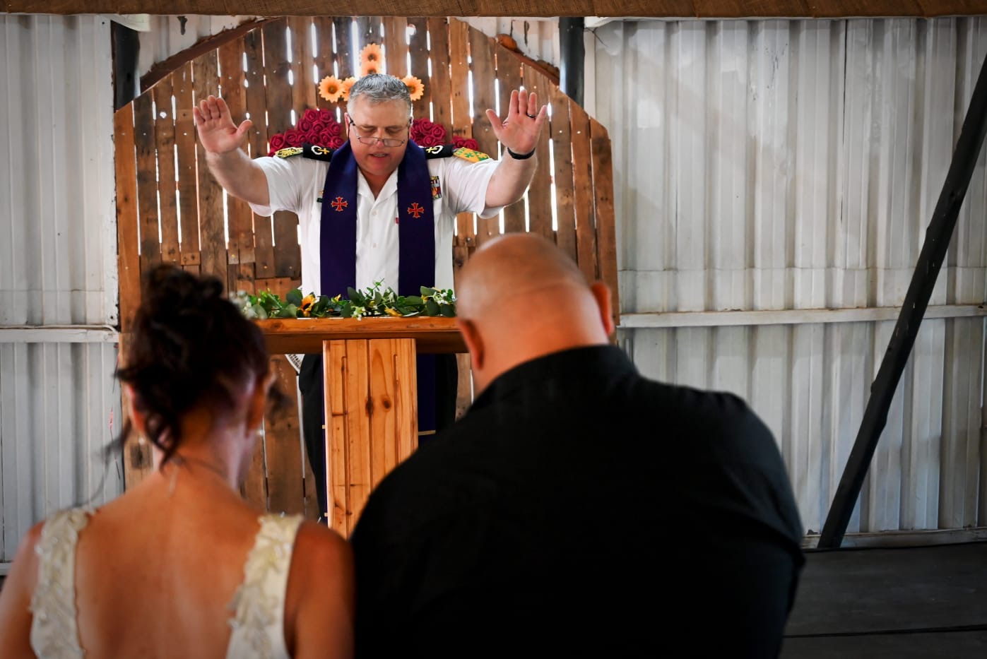 Wedding ceremony by Dr. Gerrit Rademeyer in Hendrina